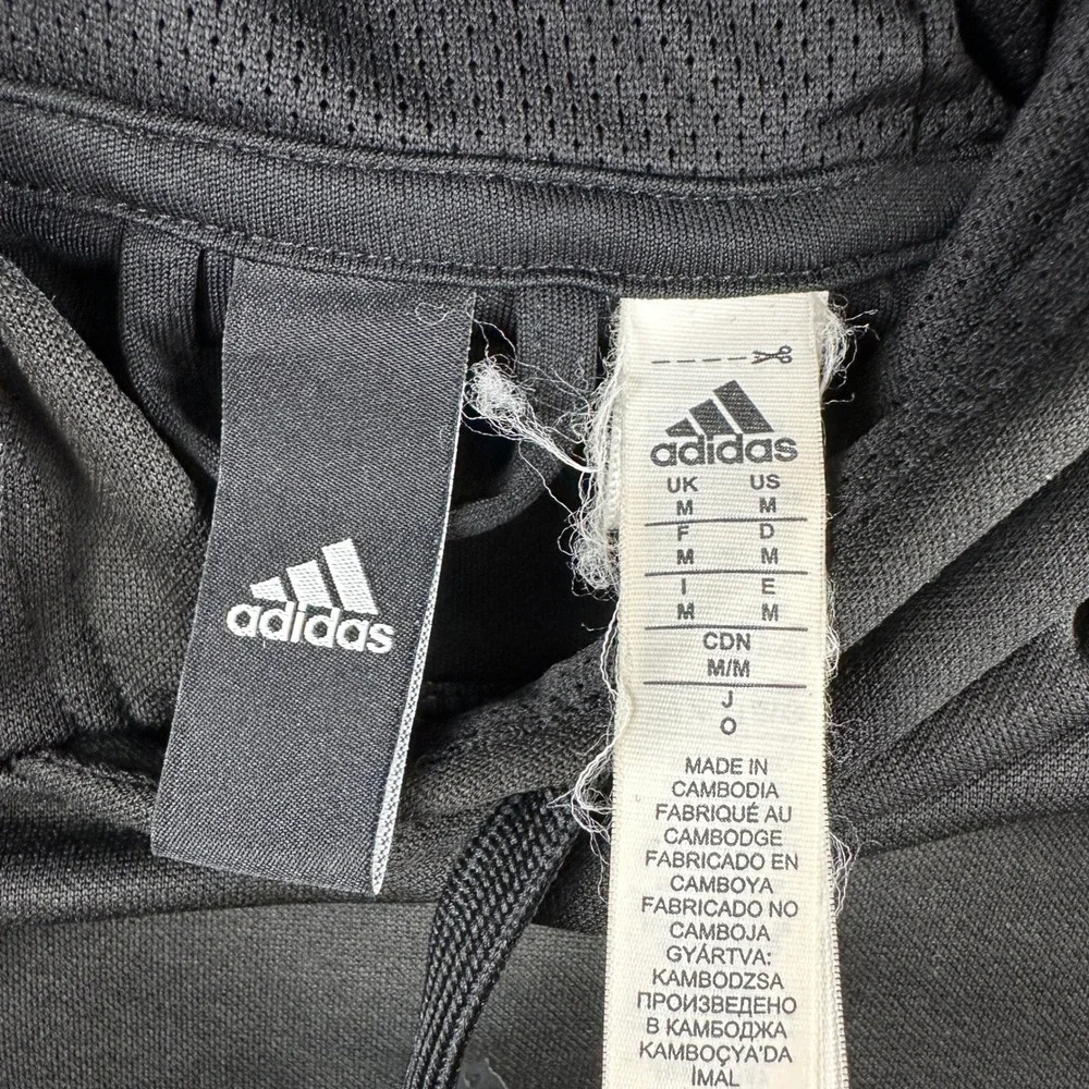 Adidas Hoodie Mens Medium‎ Black Climawarm BQ8760 Pullover Athletic Sweatshirt